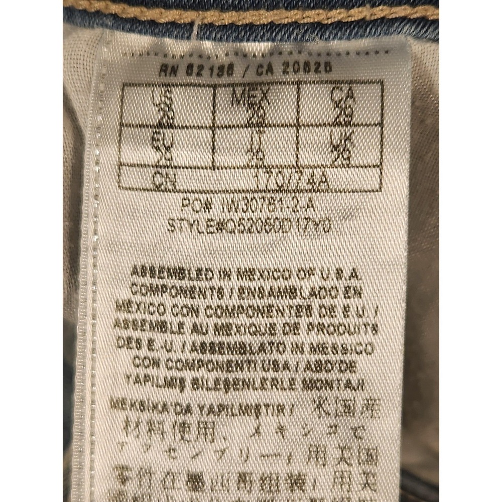 Vintage Y2K Guess Jeans Womens 31 Light Wash Mid Rise Straight Stretch Denim Fox - Picture 3 of 11